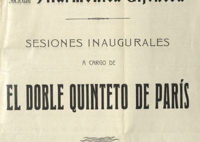 1. Primer concierto de la Filarmónica de Gijón I. Mayo 1908